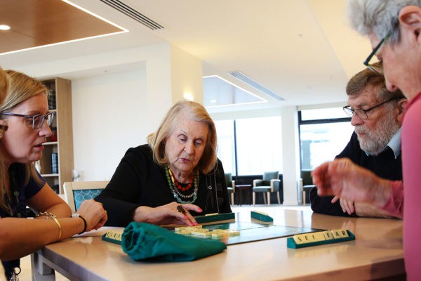 residentials playing scrabble
