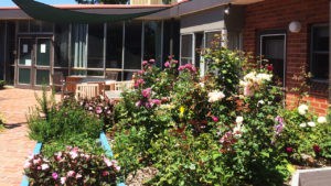 flowers at residential home