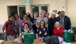 The hampers being hand delivered by CaSPA Care Lifestyle Manager, Vicki Fraser and CEO, Helen Page in time for Christmas.